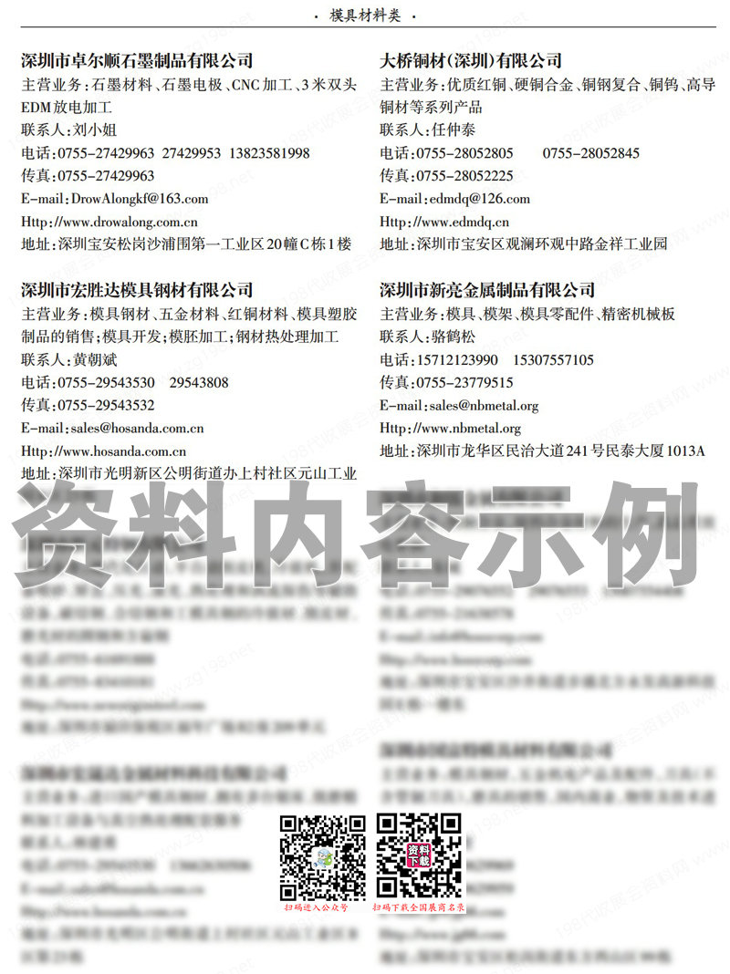 2022中國模具材料及配件企業大全（第十三屆工模具材料配件產業鏈交流大會會刊）